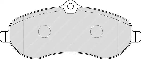 Комплект тормозных колодок, дисковый тормоз FERODO FVR1771 - Фото #2
