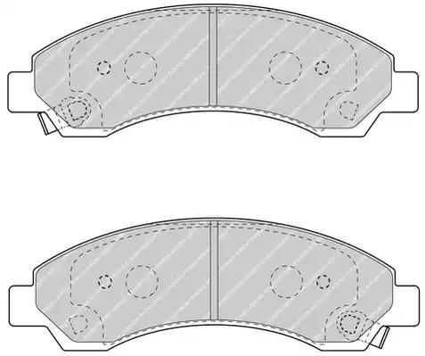 Комплект тормозных колодок FERODO FDB4625 - Фото #1