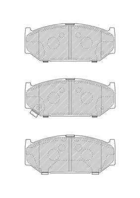 Комплект тормозных колодок FERODO FDB4705 - Фото #1
