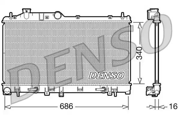 Радиатор, охлаждение двигателя DENSO DRM36008 - Фото #1
