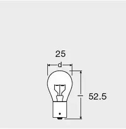 Лампа розжарювання, ліхтар покажчика повороту OSRAM 7511TSP - Фото #2