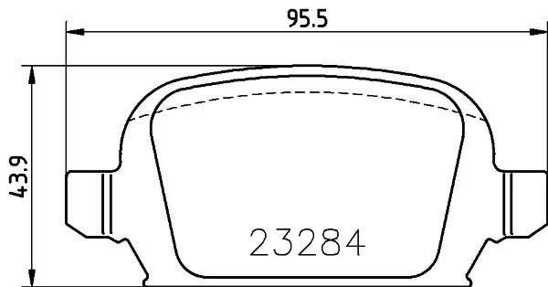 Комплект тормозных колодок, дисковый тормоз MINTEX MDB2168 - Фото #1