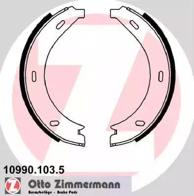 Комплект тормозных колодок, стояночная тормозная система ZIMMERMANN 10990.103.5 - Фото #1
