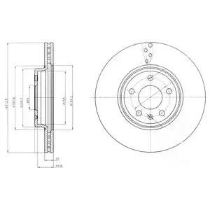 Тормозной диск DELPHI BG4079C - Фото #1