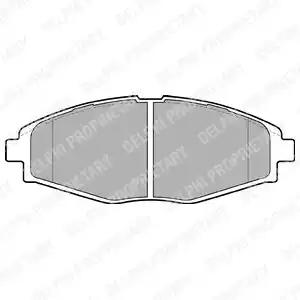 Комплект тормозных колодок, дисковый тормоз DELPHI LP1390 - Фото #1