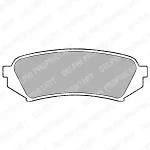Комплект тормозных колодок, дисковый тормоз DELPHI LP1438 - Фото #1