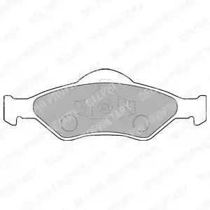 Комплект тормозных колодок, дисковый тормоз DELPHI LP1470 - Фото #1