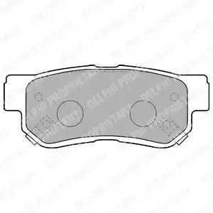 Комплект тормозных колодок, дисковый тормоз DELPHI LP1539 - Фото #1