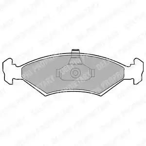 Комплект тормозных колодок, дисковый тормоз DELPHI LP1604 - Фото #1