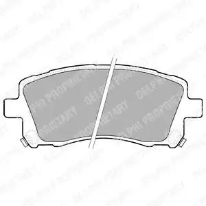 Комплект тормозных колодок, дисковый тормоз DELPHI LP1663 - Фото #1