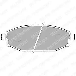Комплект тормозных колодок, дисковый тормоз DELPHI LP1665 - Фото #1