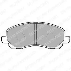 Комплект тормозных колодок, дисковый тормоз DELPHI LP1684 - Фото #1