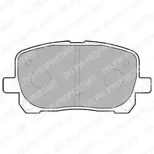 Комплект тормозных колодок, дисковый тормоз DELPHI LP1711 - Фото #1