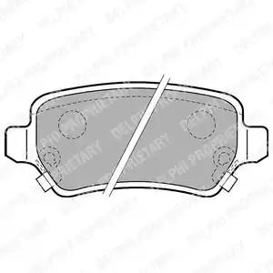 Комплект тормозных колодок, дисковый тормоз DELPHI LP1717 - Фото #1