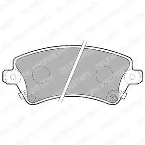 Комплект тормозных колодок, дисковый тормоз DELPHI LP1737 - Фото #1