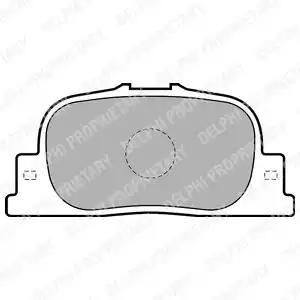Комплект тормозных колодок, дисковый тормоз DELPHI LP1740 - Фото #1