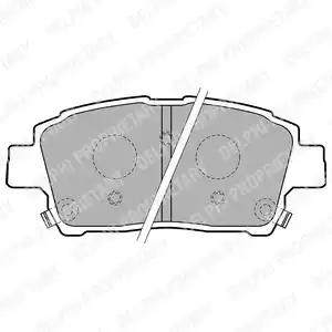 Комплект тормозных колодок, дисковый тормоз DELPHI LP1742 - Фото #1