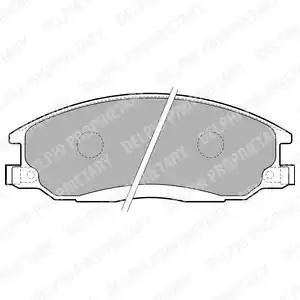 Комплект тормозных колодок, дисковый тормоз DELPHI LP1743 - Фото #1