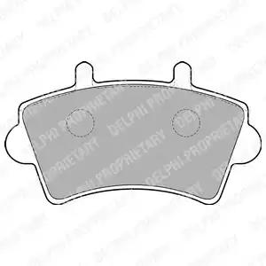 Комплект тормозных колодок, дисковый тормоз DELPHI LP1746 - Фото #1