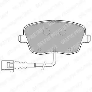 Комплект тормозных колодок, дисковый тормоз DELPHI LP1754 - Фото #1