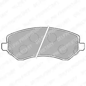 Комплект тормозных колодок, дисковый тормоз DELPHI LP1773 - Фото #1