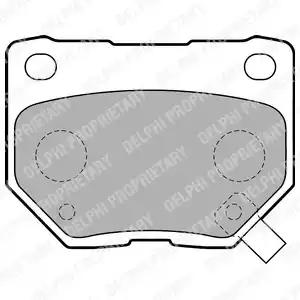 Комплект тормозных колодок, дисковый тормоз DELPHI LP1780 - Фото #1