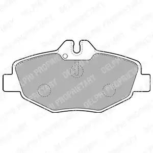 Комплект тормозных колодок, дисковый тормоз DELPHI LP1791 - Фото #1