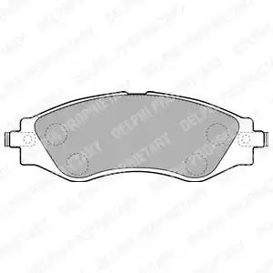 Комплект тормозных колодок, дисковый тормоз DELPHI LP1816 - Фото #1