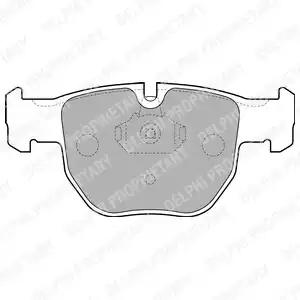 Комплект тормозных колодок, дисковый тормоз DELPHI LP1863 - Фото #1