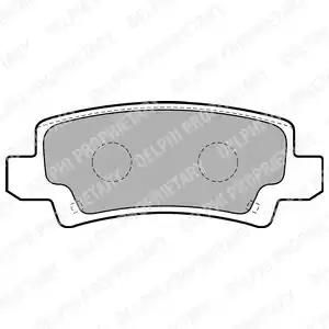 Комплект тормозных колодок, дисковый тормоз DELPHI LP1864 - Фото #1