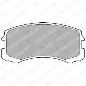Комплект тормозных колодок, дисковый тормоз DELPHI LP1901 - Фото #1