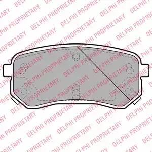 Комплект тормозных колодок, дисковый тормоз DELPHI LP1976 - Фото #1
