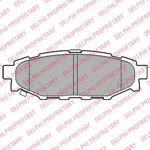 Комплект тормозных колодок, дисковый тормоз DELPHI LP1999 - Фото #1