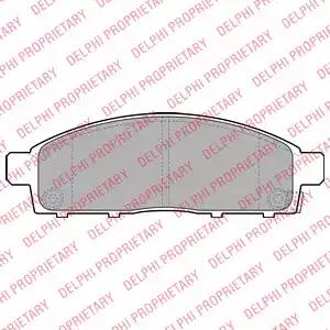 Комплект тормозных колодок, дисковый тормоз DELPHI LP2074 - Фото #1