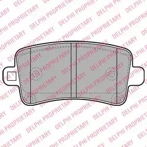 Комплект тормозных колодок, дисковый тормоз DELPHI LP2084 - Фото #1