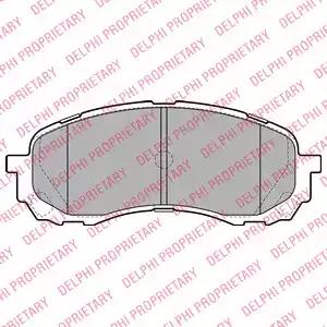 Комплект тормозных колодок, дисковый тормоз DELPHI LP2128 - Фото #1