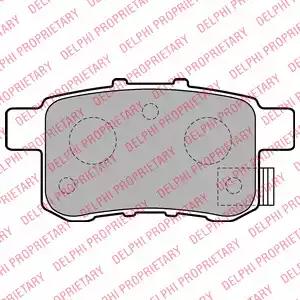 Комплект тормозных колодок, дисковый тормоз DELPHI LP2145 - Фото #1