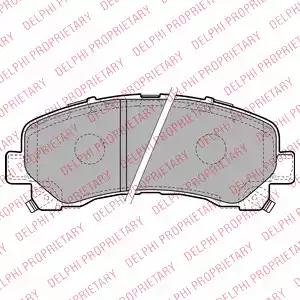 Комплект тормозных колодок, дисковый тормоз DELPHI LP2229 - Фото #1