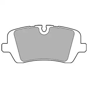 Комплект тормозных колодок, дисковый тормоз DELPHI LP2508 - Фото #1