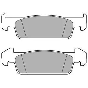 Комплект тормозных колодок, дисковый тормоз DELPHI LP2663 - Фото #1