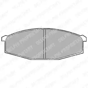 Комплект тормозных колодок, дисковый тормоз DELPHI LP373 - Фото #1