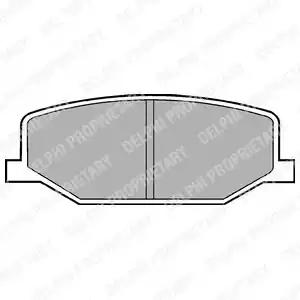 Комплект тормозных колодок, дисковый тормоз DELPHI LP527 - Фото #1