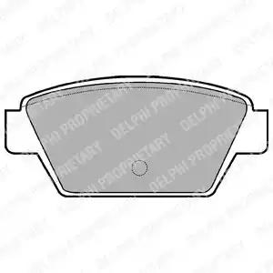 Комплект тормозных колодок, дисковый тормоз DELPHI LP533 - Фото #1