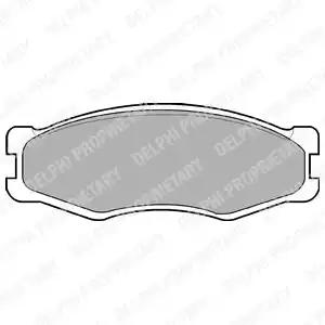 Комплект тормозных колодок, дисковый тормоз DELPHI LP707 - Фото #1