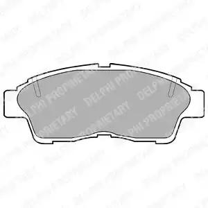 Комплект тормозных колодок, дисковый тормоз DELPHI LP789 - Фото #1