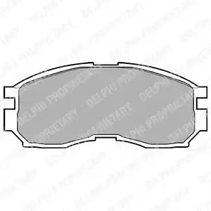 Комплект гальмівних колодок, дискове гальмо DELPHI LP803 - Фото #1