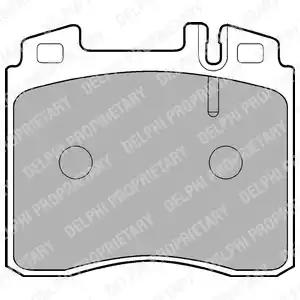 Комплект тормозных колодок, дисковый тормоз DELPHI LP842 - Фото #1