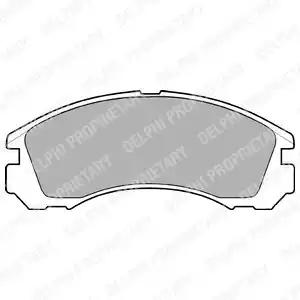 Комплект тормозных колодок, дисковый тормоз DELPHI LP871 - Фото #1