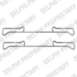 Комплектуючі, колодки дискового гальма DELPHI LX0436 - Фото #1