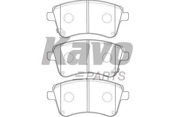 Комплект тормозных колодок, дисковый тормоз KAVO PARTS BP-4025 - Фото #1